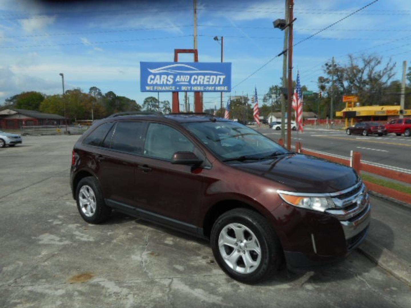 2012 RED FORD EDGE SEL (2FMDK3JC1CB) , located at 10405 Abercorn Street, Savannah, GA, 31419, (912) 921-8965, 31.988262, -81.131760 - Photo#2